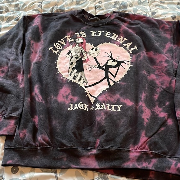 Disney Tops - NWT OFFICIALLY LICENSED Nightmare Before Christmas Sweatshirt Disney Tie Dye